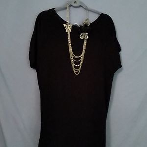 Women's XL black Lolly Wolly Doodle dress/top